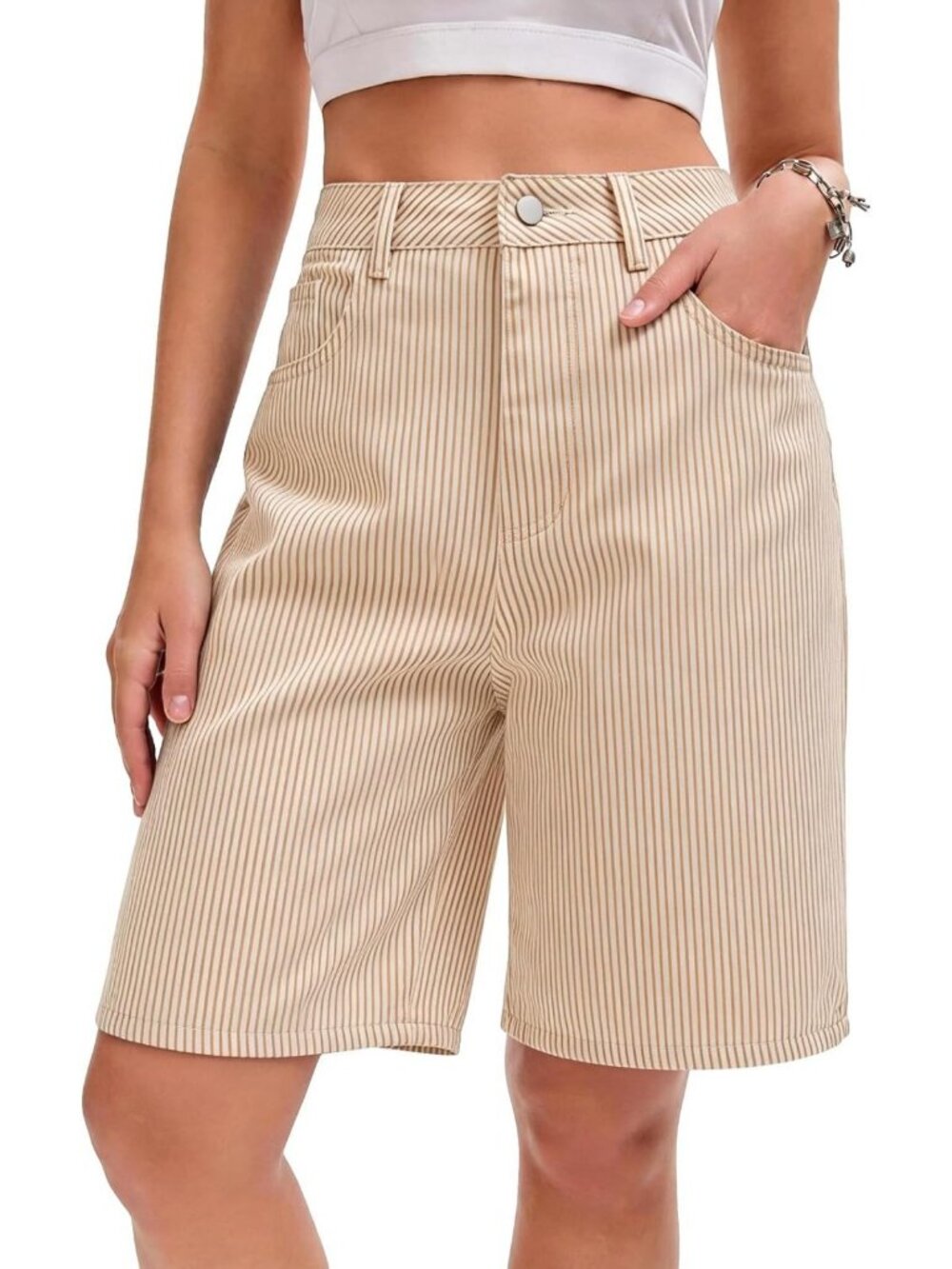 High-Waisted Wide Leg Denim Shorts for Women | Y2K Baggy Jean Jorts